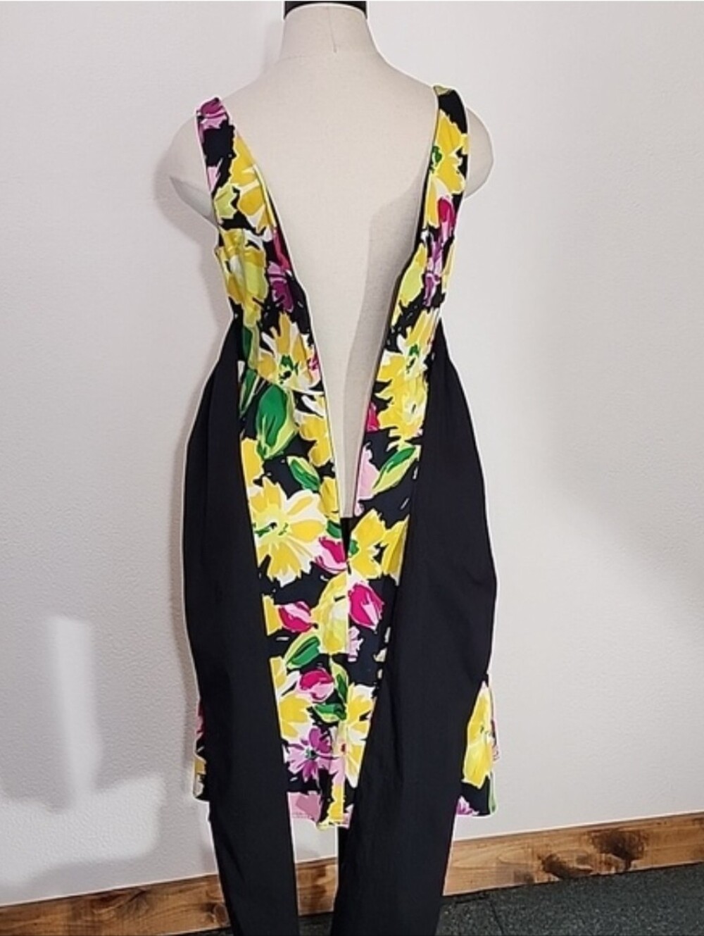 B.Smart Dress Cotton Floral Sleeveless Black Size 8 - Picture 7 of 15